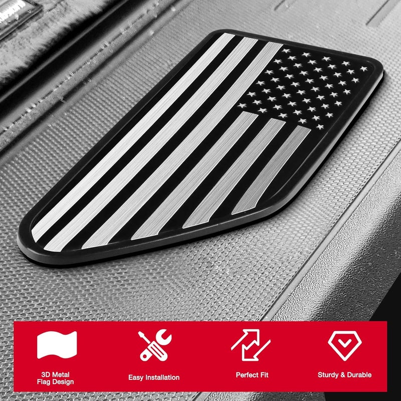 TNCZHYLX 2PCS Bed Rail Stake Pocket Covers for GMC Chevy Silverado Sierra 1500 （2019-2025）, GMC Sierra 2500 3500HD （2020-2025）, Truck Rear Holes Caps Bed Rail Holes Plugs Covers (Silvery) - Image 3
